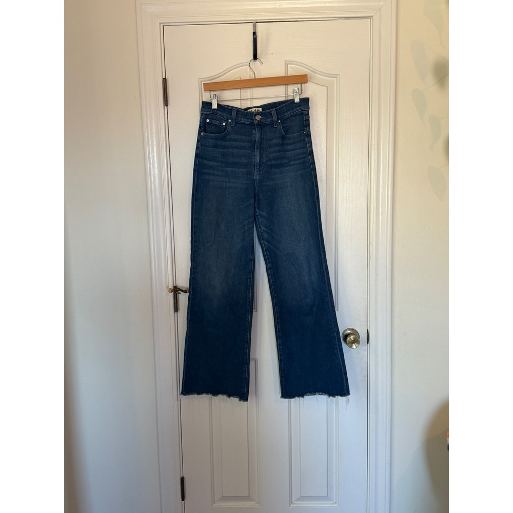 Le Jean | Column Jean Wide Leg Dark Wash Size 28/6 Classic Denim Indigo - Picture 6 of 16